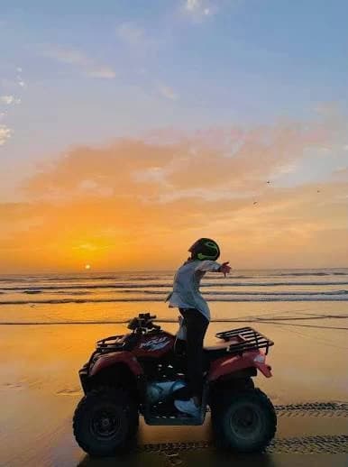 Group sunset quad ride in Essaouira dunes