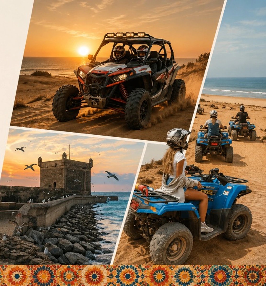 Quad and buggy adventures in Essaouira — dunes, ramparts and Atlantic coast